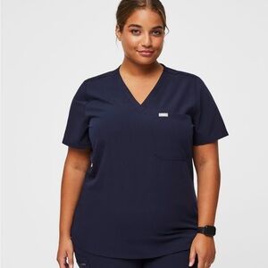 Figs Set Catrina 1-Pocket Top Zamora Jogger Pants & Kade Cargo Pants L Navy Blue